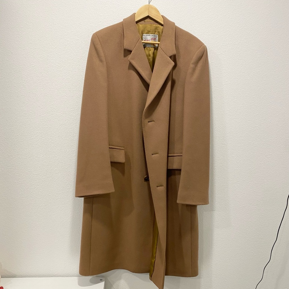 Teller Vintage Original Import Men's Wool Overcoat - 44